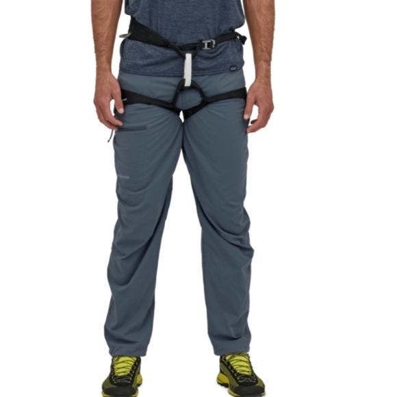 Patagonia Men's Gray Rock Climbing Hiking Pants plume grey outdoor size 40